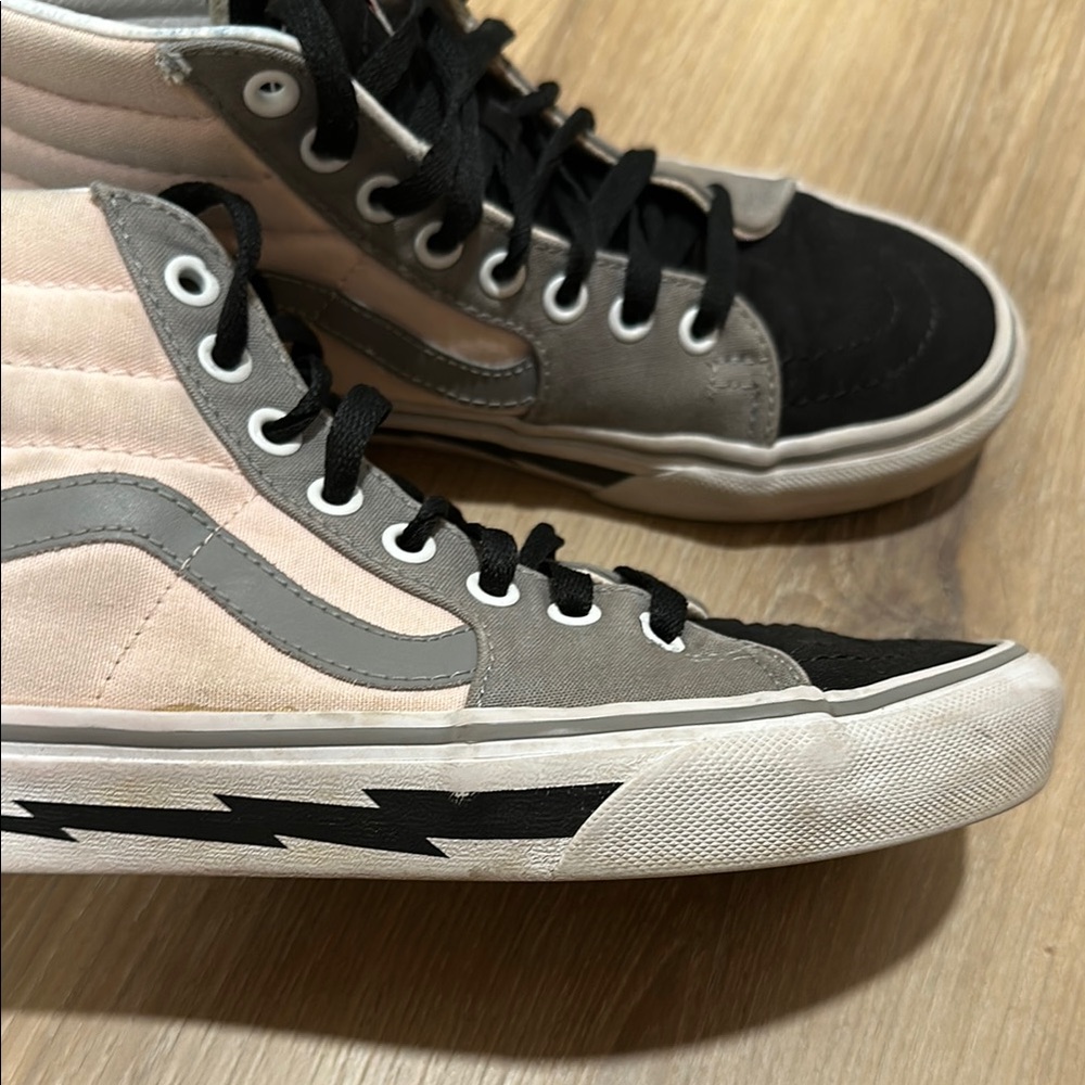Vans High-Top Sneakers with Lightning Bolt Design
